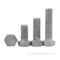 Hete dip gegalvaniseerde zeshoekige hoofdbout DIN933 Hex Head Bolts